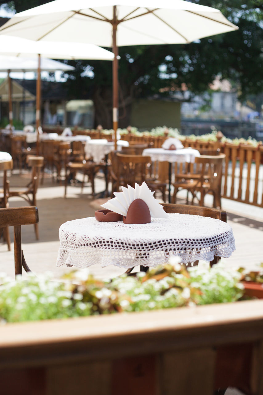 CLOSE-UP OF FOOD ON TABLE AT RESTAURANT