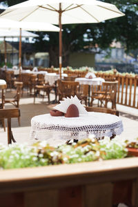 Close-up of food on table in restaurant