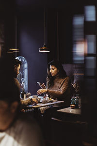 People sitting at table