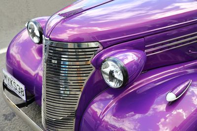 Close-up of vintage car