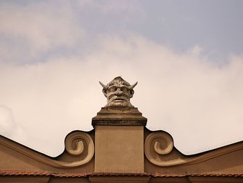 Low angle view of built structure against sky