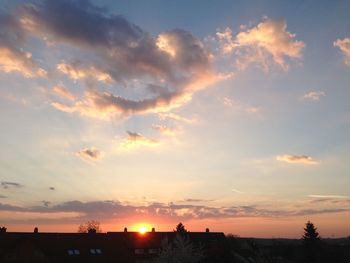 Sunset over landscape