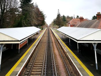 Railroad station platform