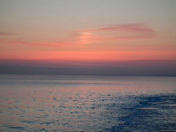 Scenic view of dramatic sky during sunset