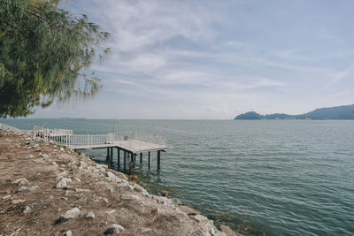 Scenic view of sea against sky