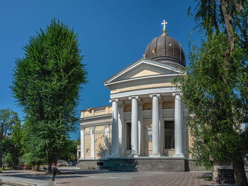 Low angle view of historical building