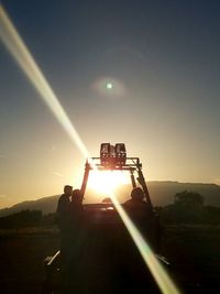 Sun shining through clouds