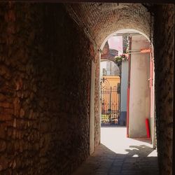 Entrance of building