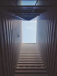 Close-up of built structure against sky