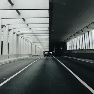 View of empty tunnel