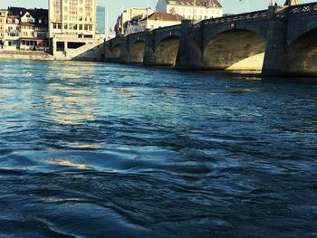 Bridge over river in city