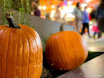 Close-up of pumpkin for sale at market stall