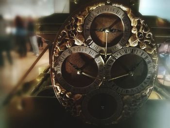 Close-up of clock