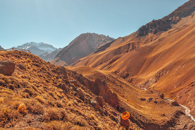 Scenic view of desert against sky