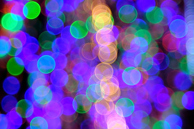 Defocused image of lights at night