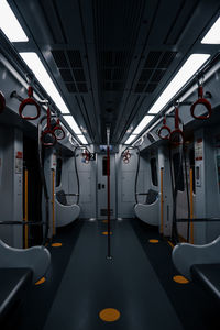 Interior of train