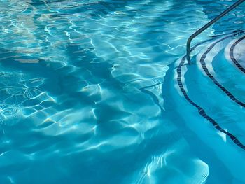 High angle view of swimming pool