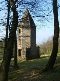 View of cemetery against sky