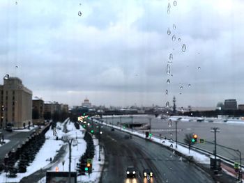 Panoramic view of city against sky