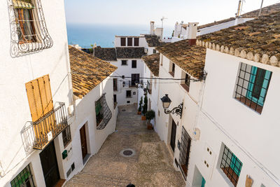 Streets and houses in the mediterranean town of altea.