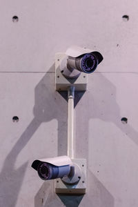 Close-up of security camera