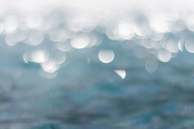 Defocused image of sea against sky