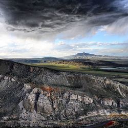 Scenic view of landscape against sky