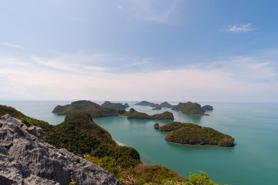 Scenic view of sea against sky