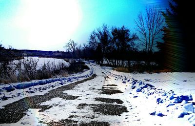 Snow covered landscape
