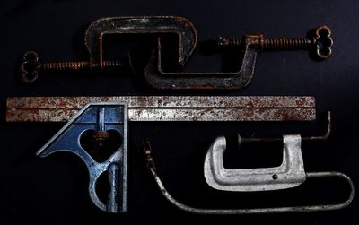 Close-up of object over white background