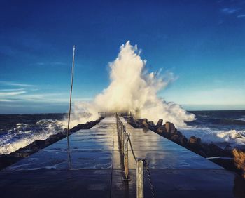 Panoramic view of sea against sky