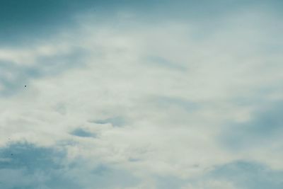 Low angle view of clouds in sky