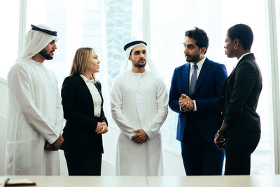 Business people discussing in office