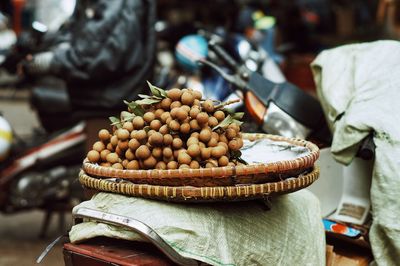 Close-up of fruits for sale in market