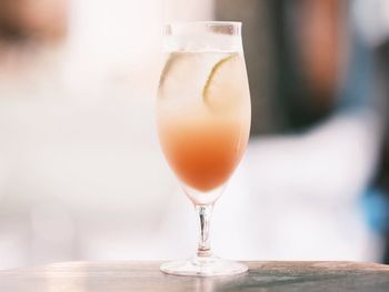 Close-up of drink on table