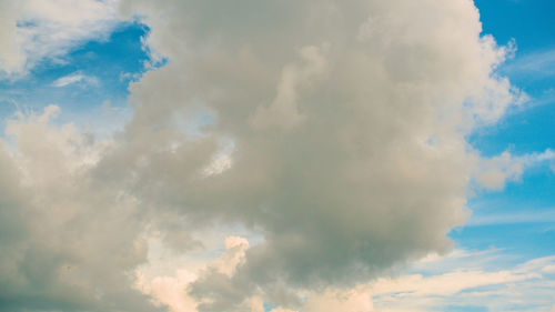 Low angle view of clouds in sky