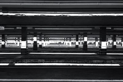 Train at railroad station platform