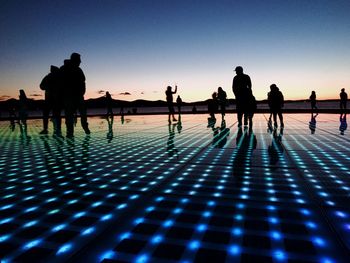 Salutation to the sun in zadar croatia