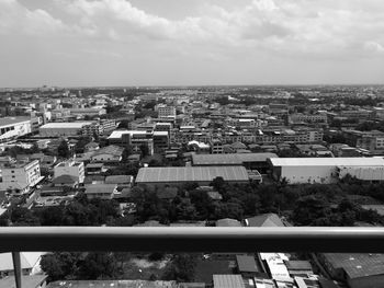 High angle view of cityscape