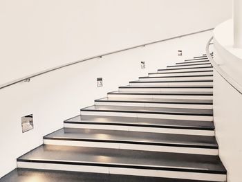 Low angle view of staircase against building