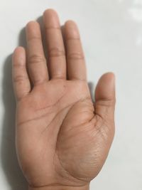 Close-up of hand