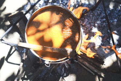 Close-up high angle view of food