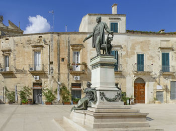 Piazetta sigismondo castromediano in lecce, a city in apulia, italy