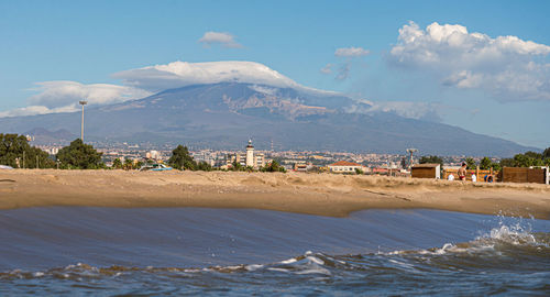 Scenic view of sea against sky