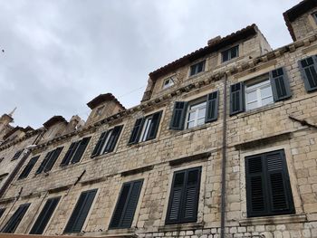 Low angle view of building against sky