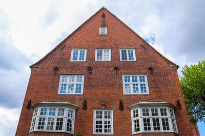 Beautiful old architecture of facades found in the small german town flensburg