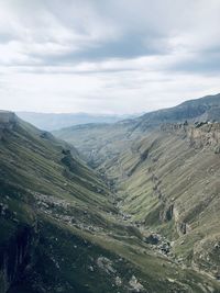 High angle view of landscape against sky