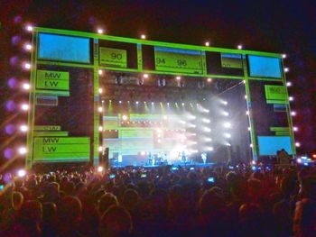 Rear view of people in nightclub
