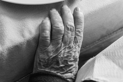 Close-up of human hand