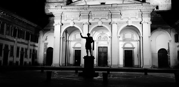 Statue of historic building